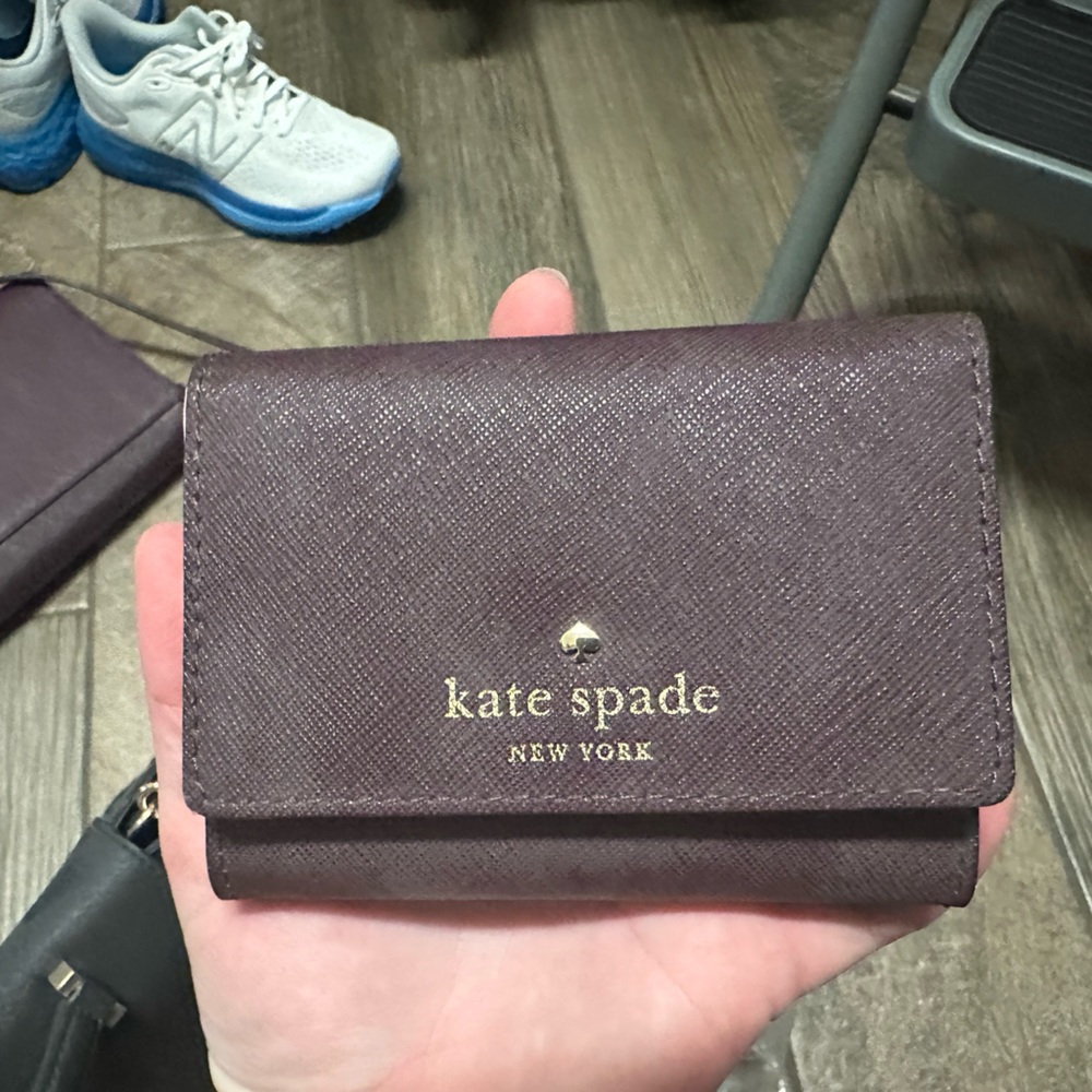 Kate spade mini wallet dark purple excellent condition